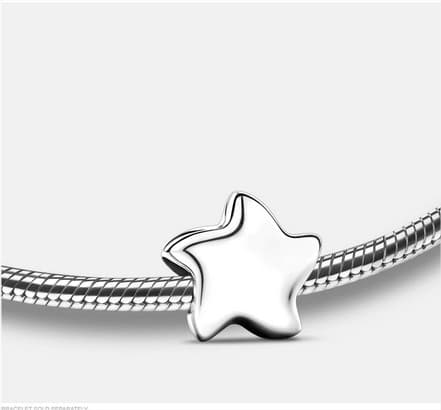 Bead: Angelic Star Silver - Rhodium Plated
