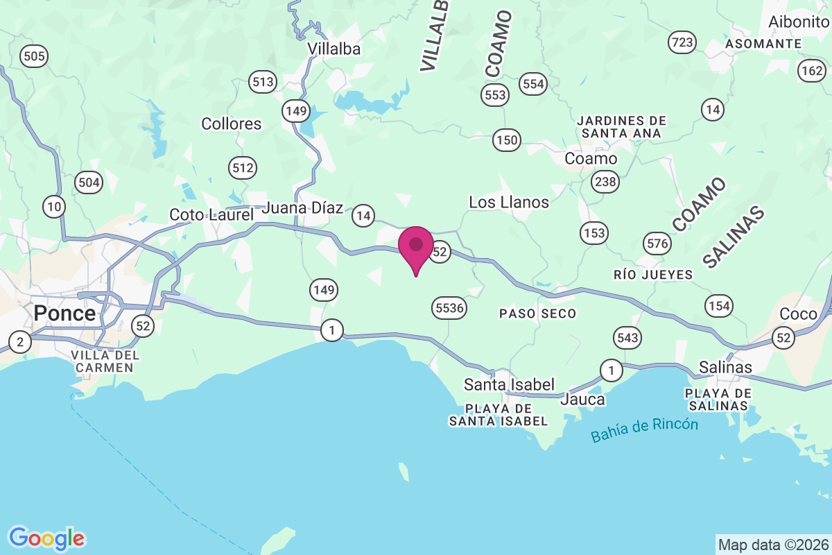 Hacienda Miranda map