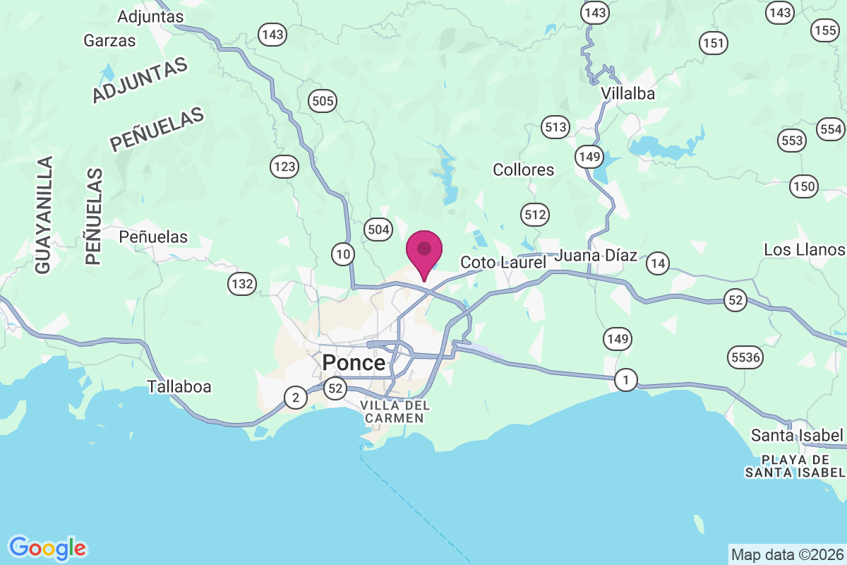 Jardines de Ponce map