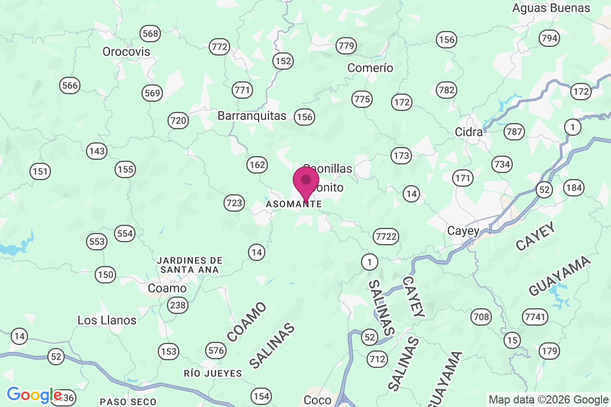Asomante map