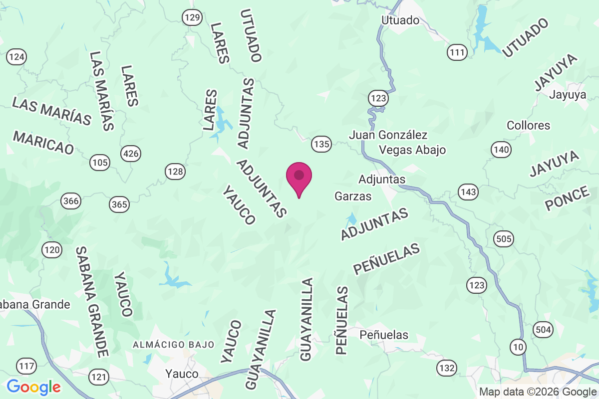Hacienda Vaquinas map