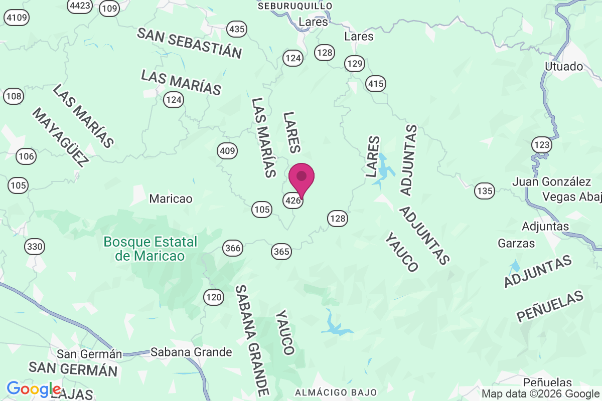 Hacienda Llanada map