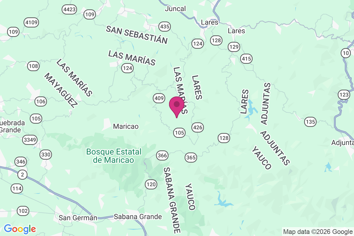 Hacienda Manuela map