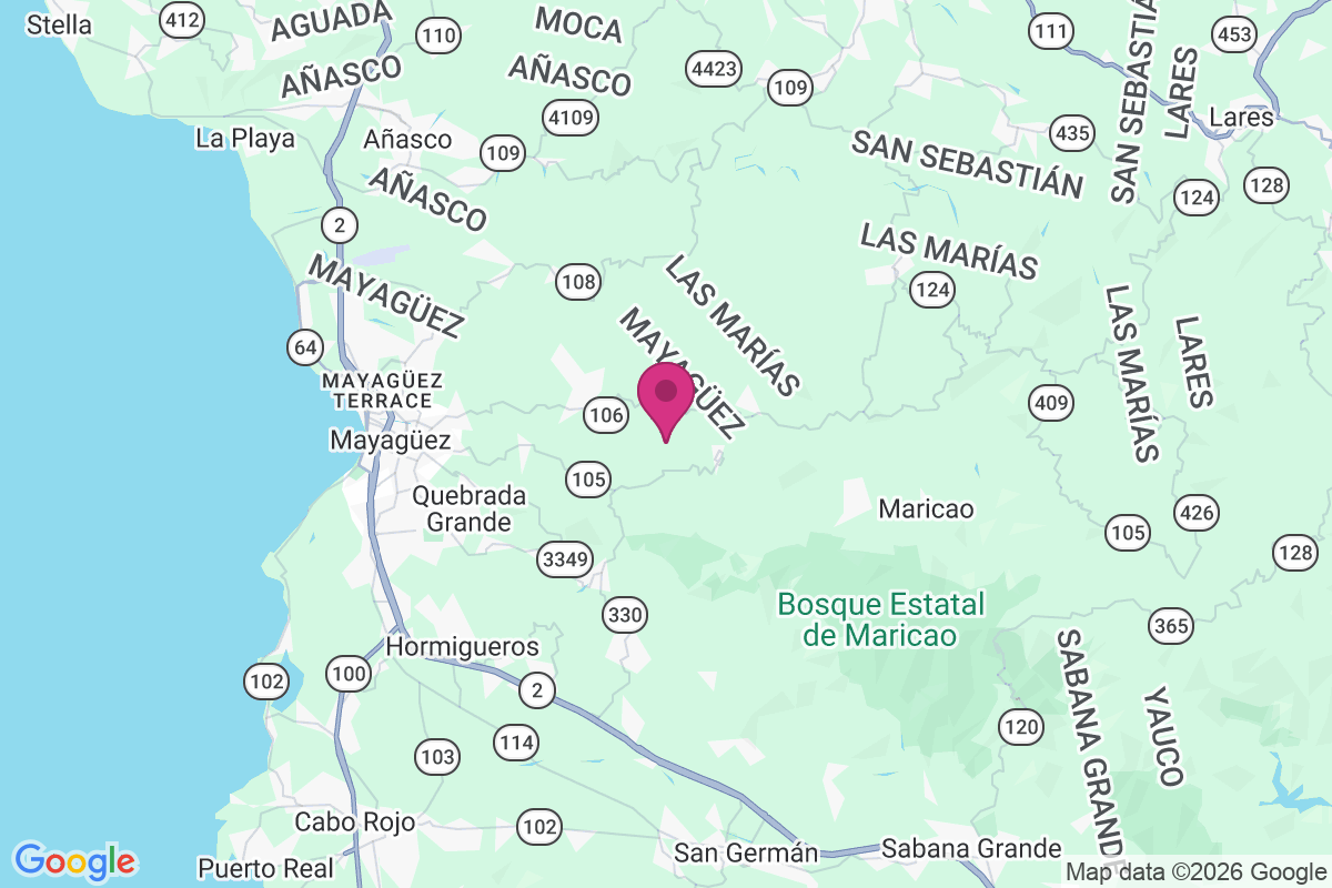Finca La Corza map
