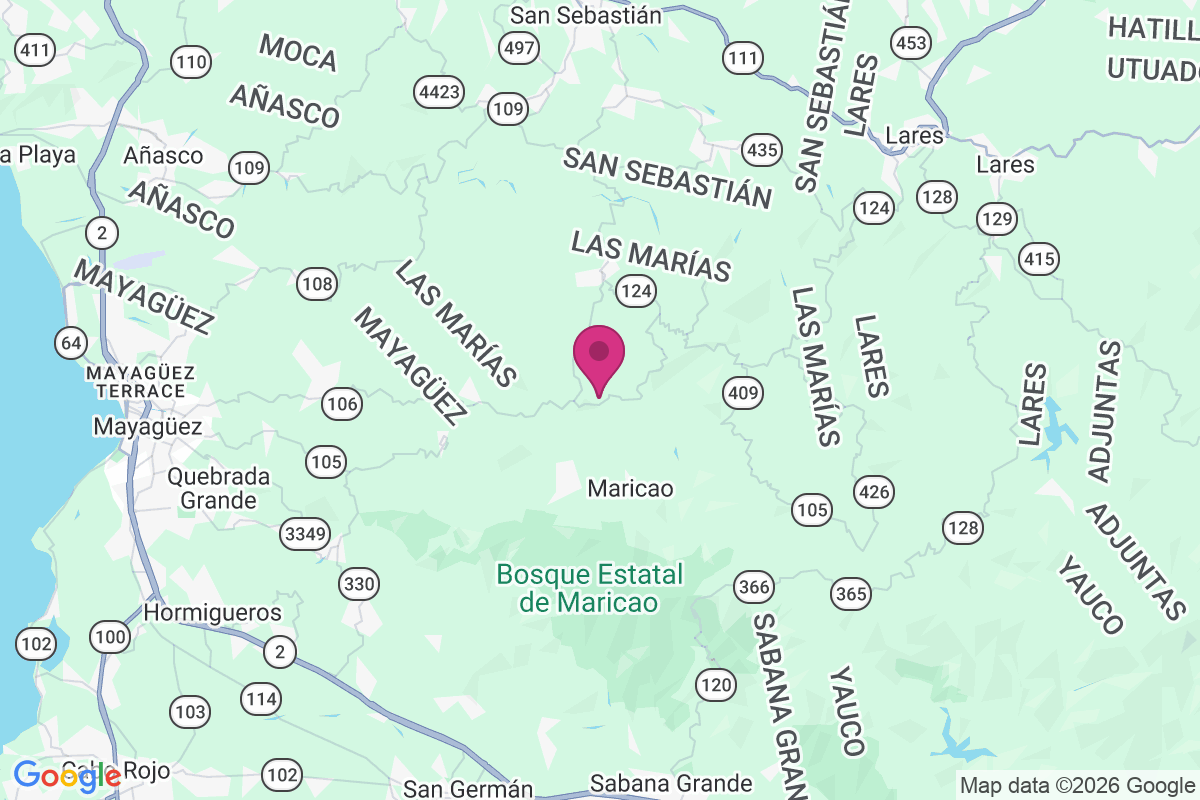 Naranjales map