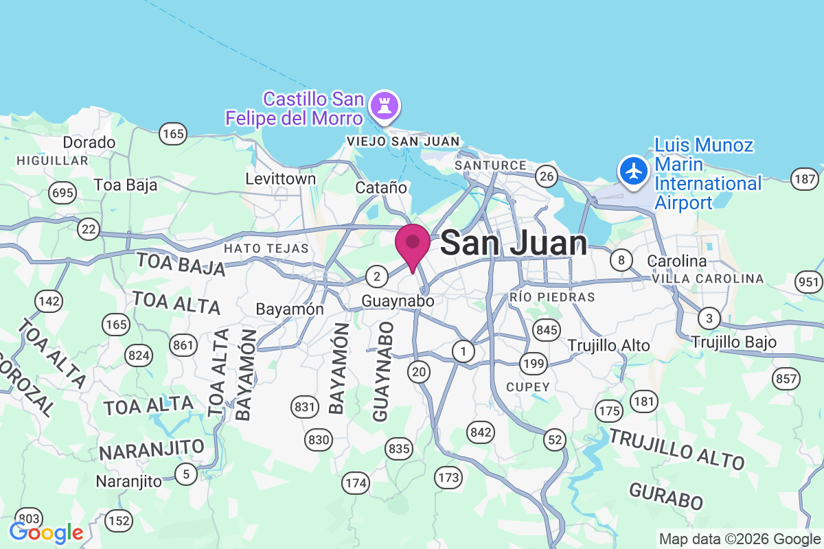 Villa Caparra map