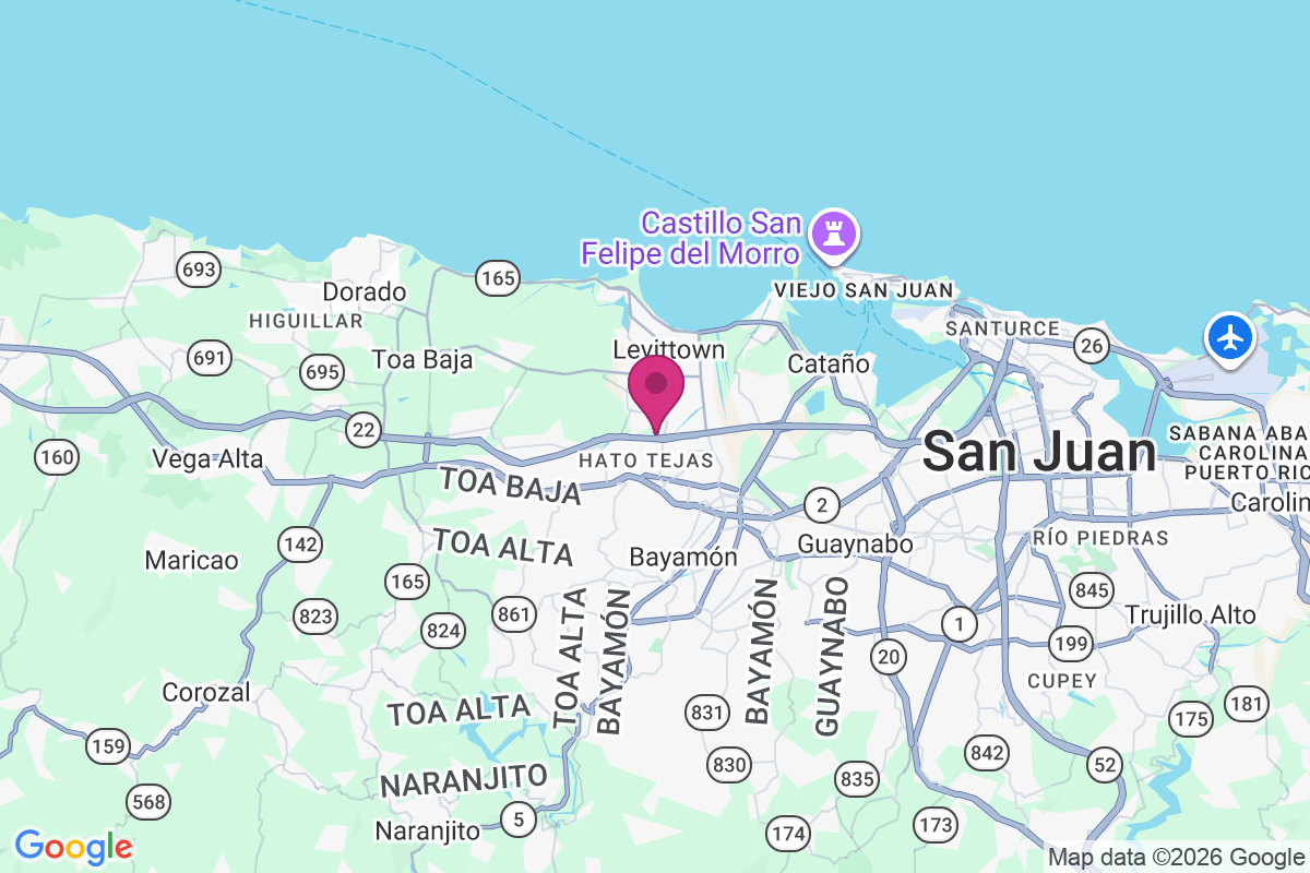 Sabana Seca map