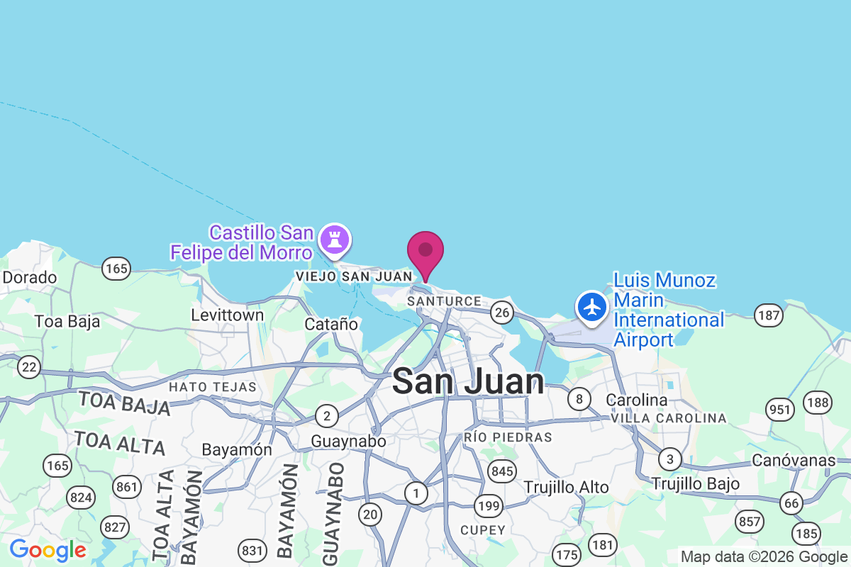 Fuerte San Geronimo map