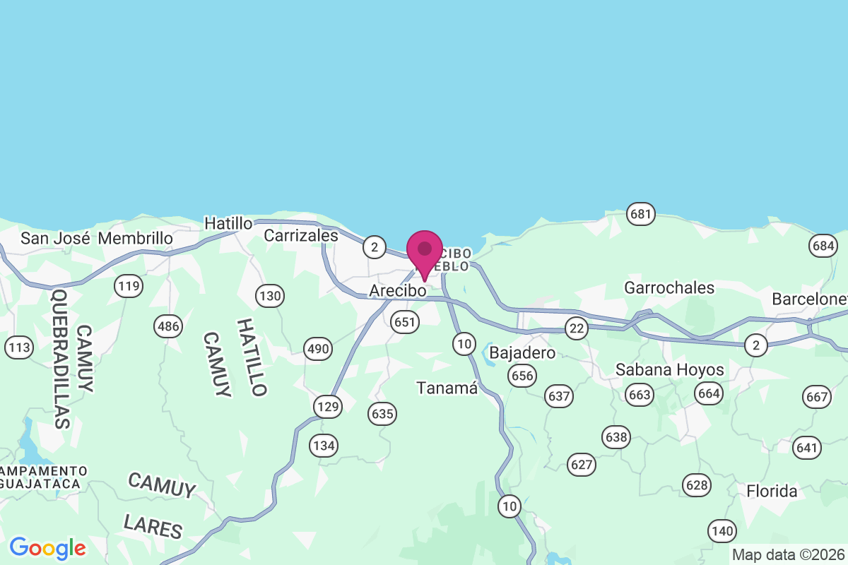 El Coto map