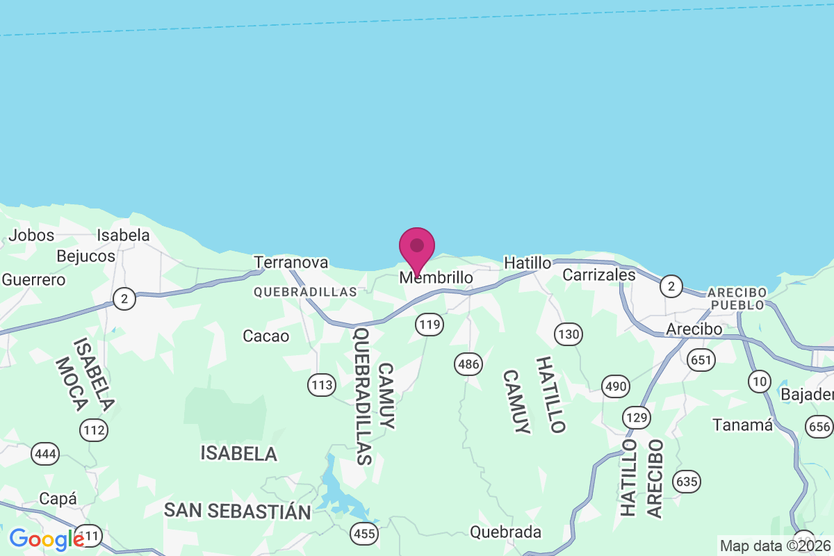 Yeguada map
