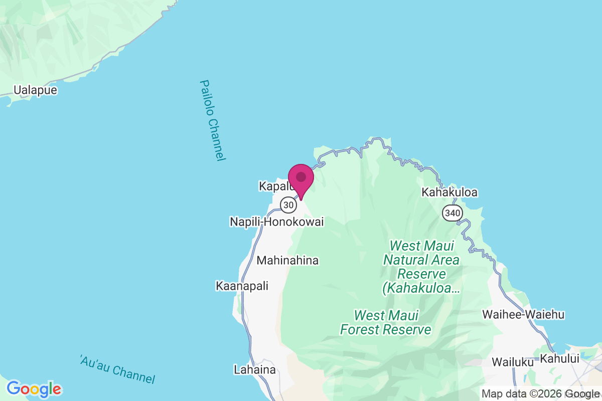 Kapalua map