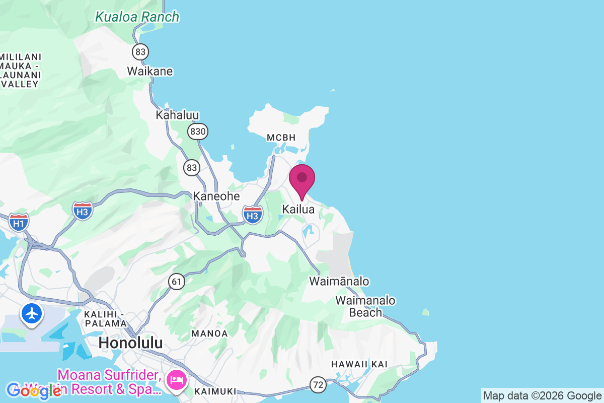 M C B H Kaneohe Bay map