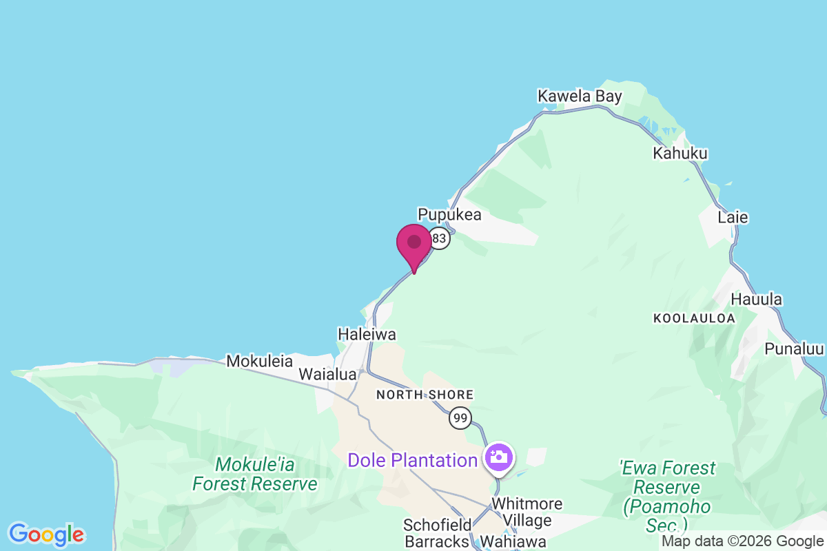 Kawailoa Beach map