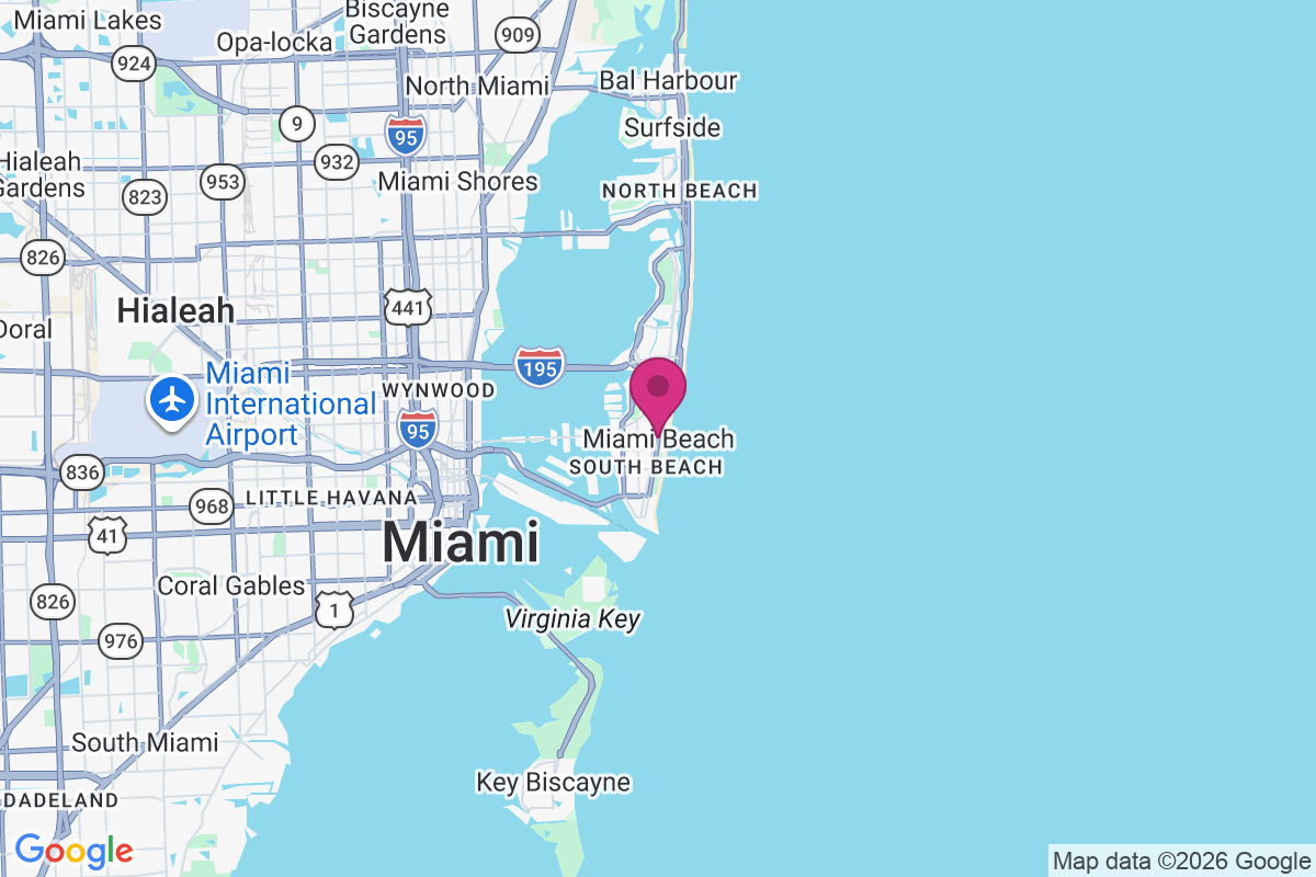 Miami Beach map