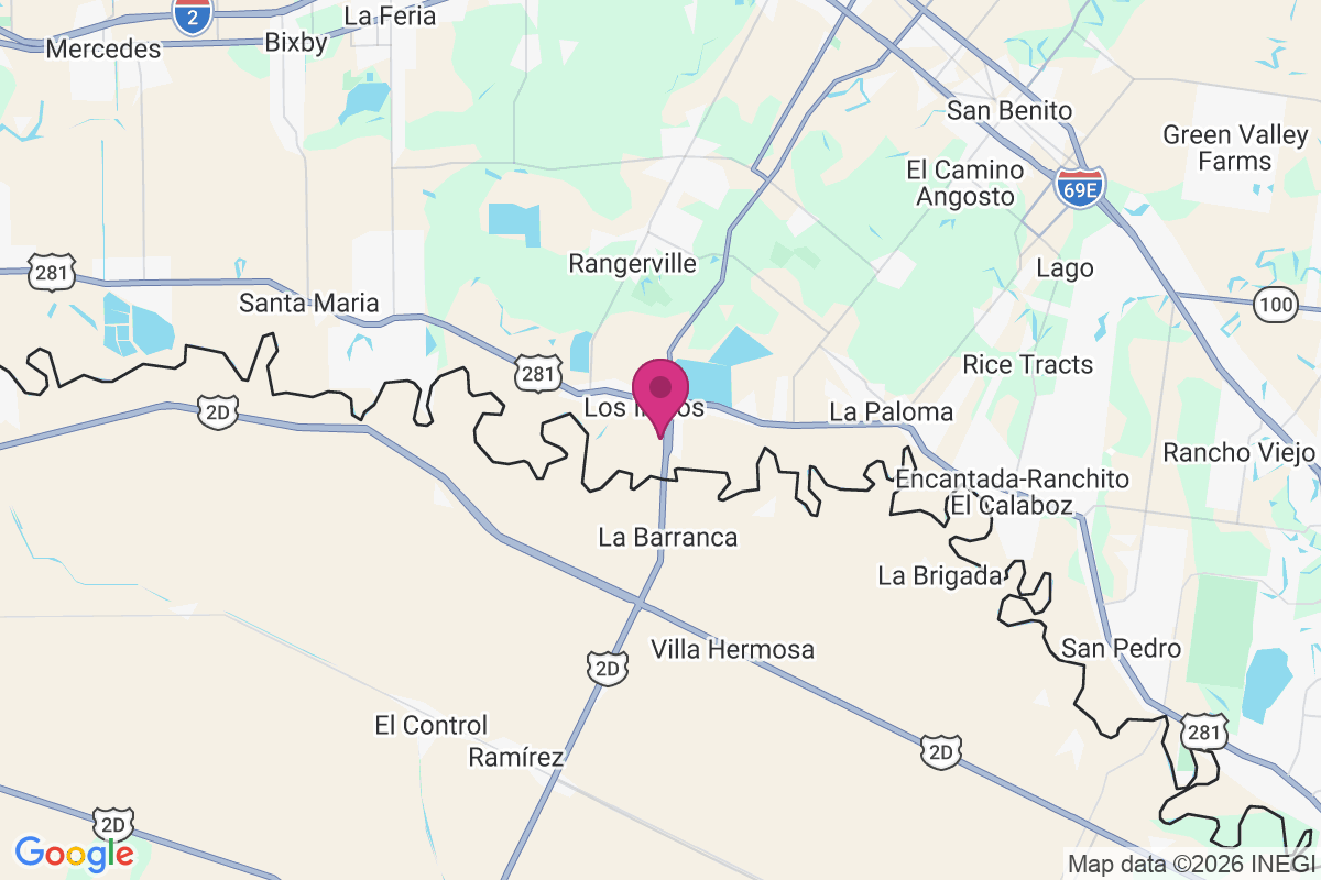 Los Indios map