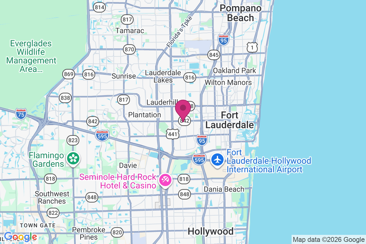 Broward Estates map
