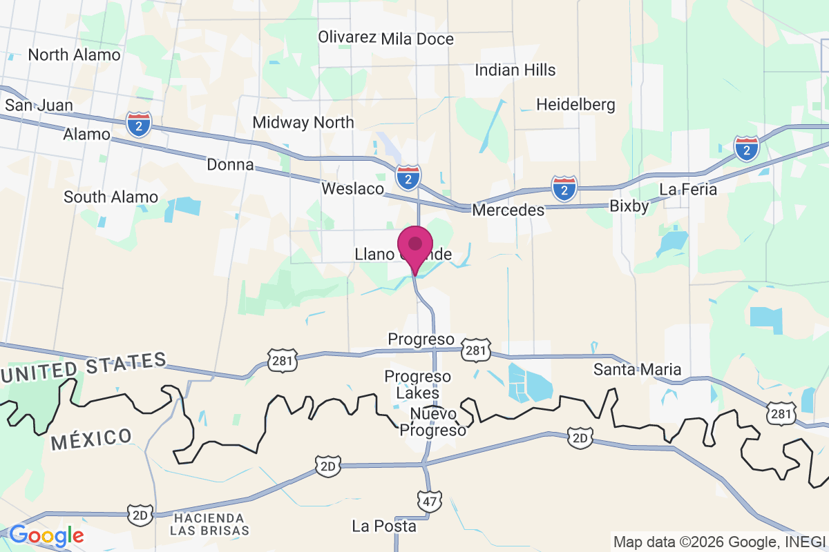 Llano Grande map