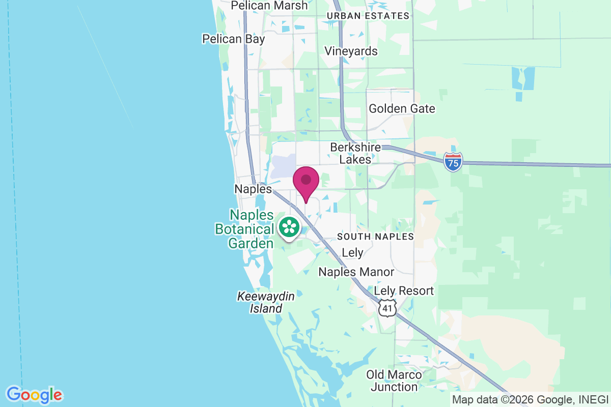 East Naples map