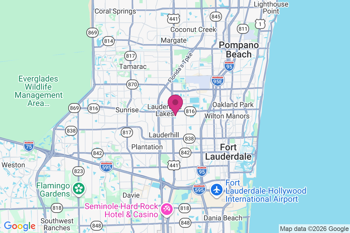 Lauderdale Lakes map
