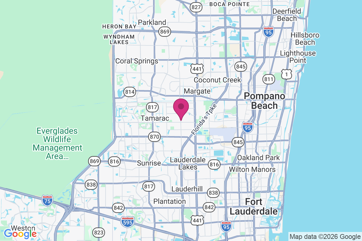 North Lauderdale map