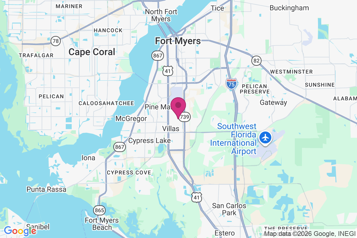 Fort Myers Villas map