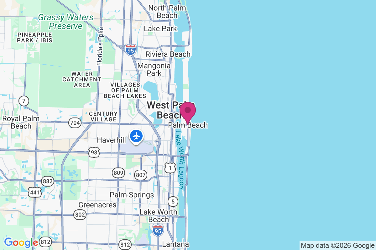 Palm Beach map