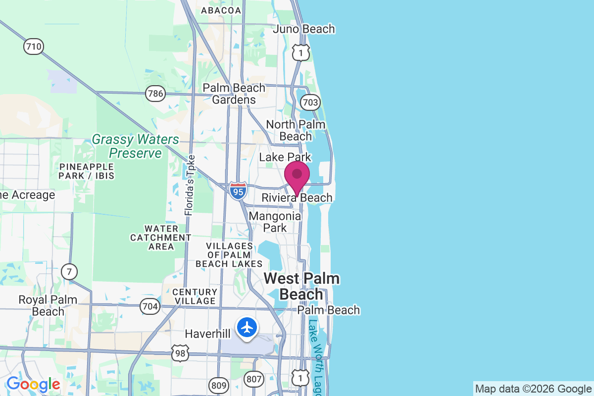 Riviera Beach map