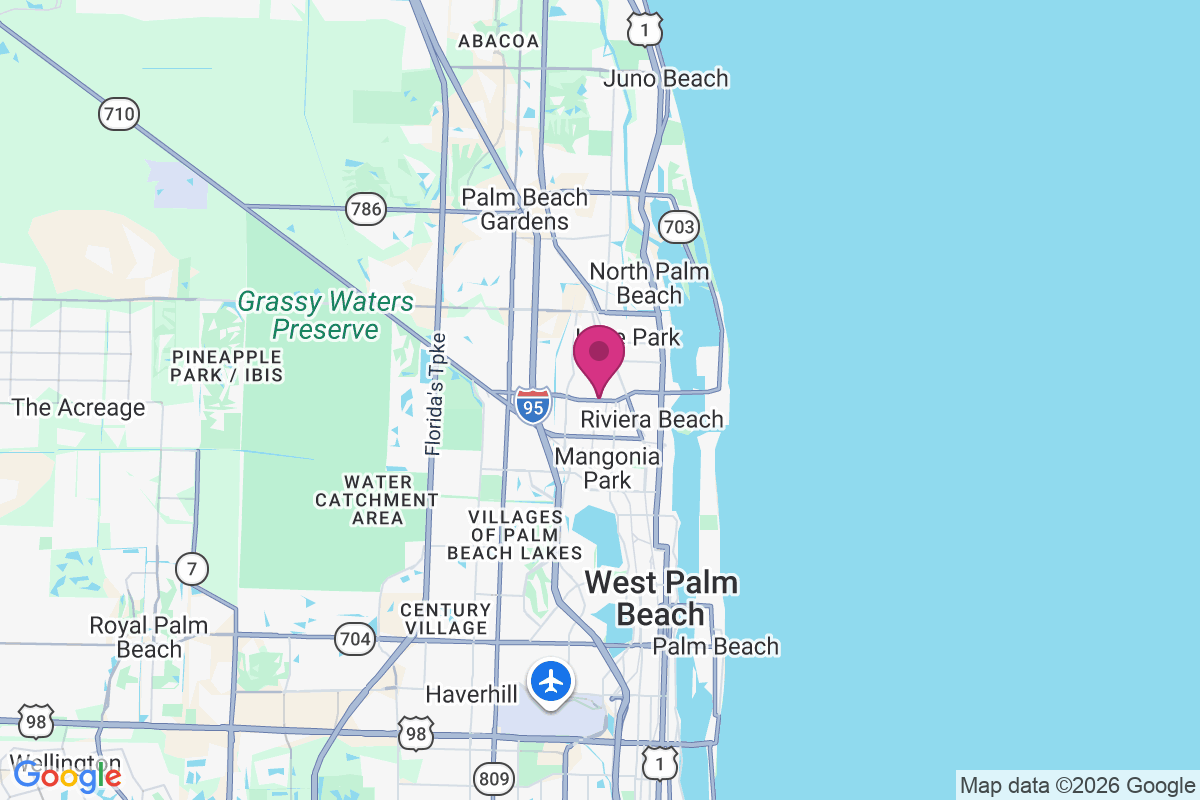 Riviera Beach map