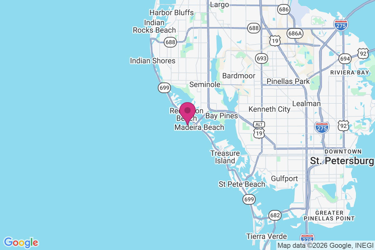 Redington Beach map