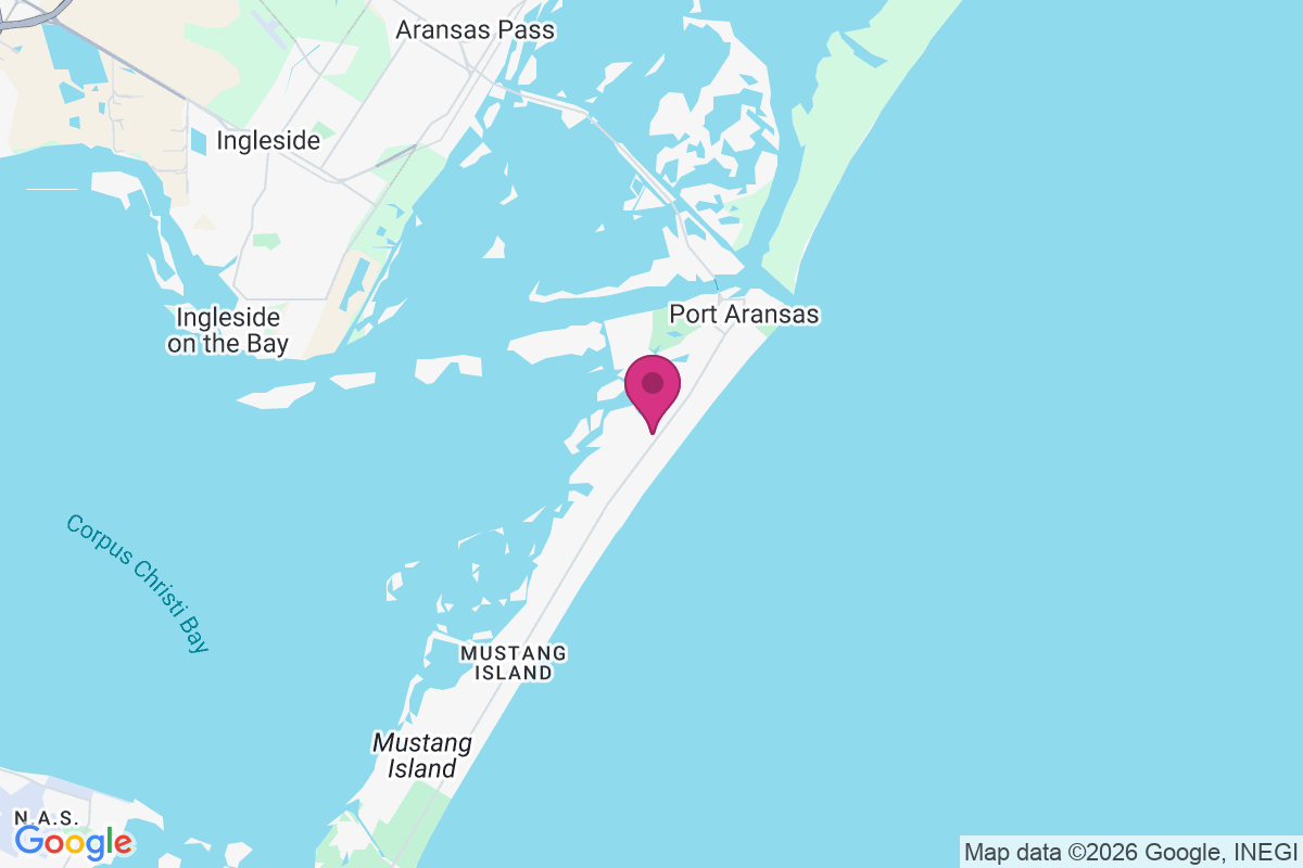 Mustang Beach map