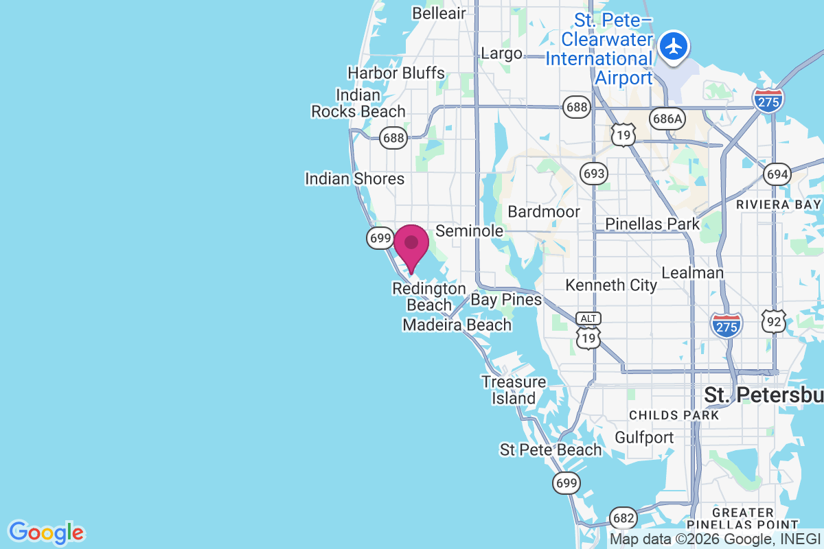 Redington Shores map