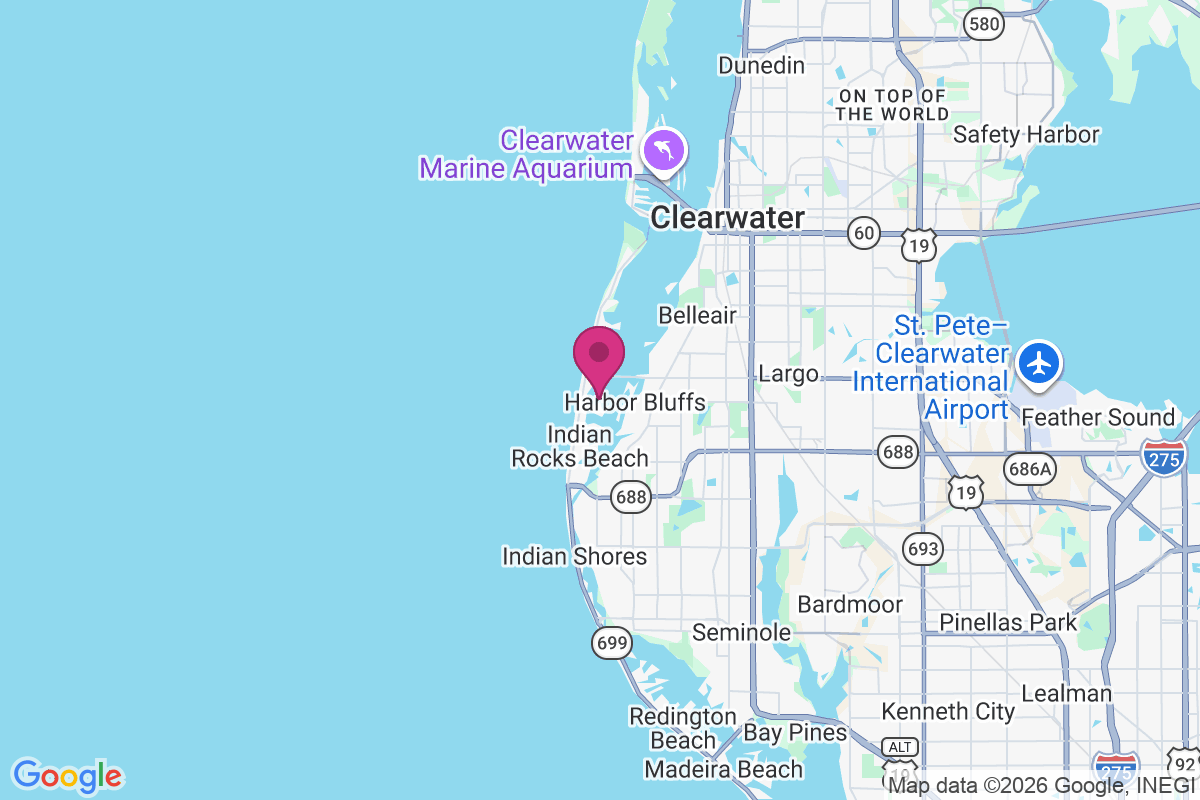 Belleair Shores map