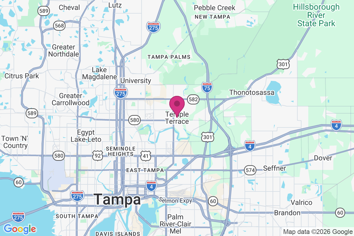 Temple Terrace map