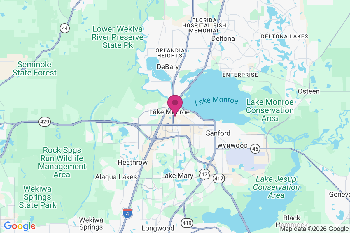 Lake Monroe map