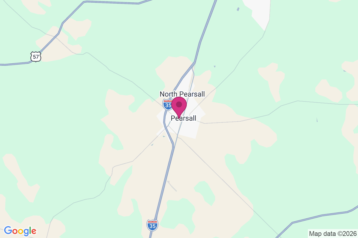 West Pearsall map