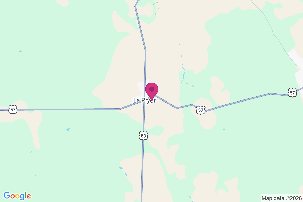 La Pryor map