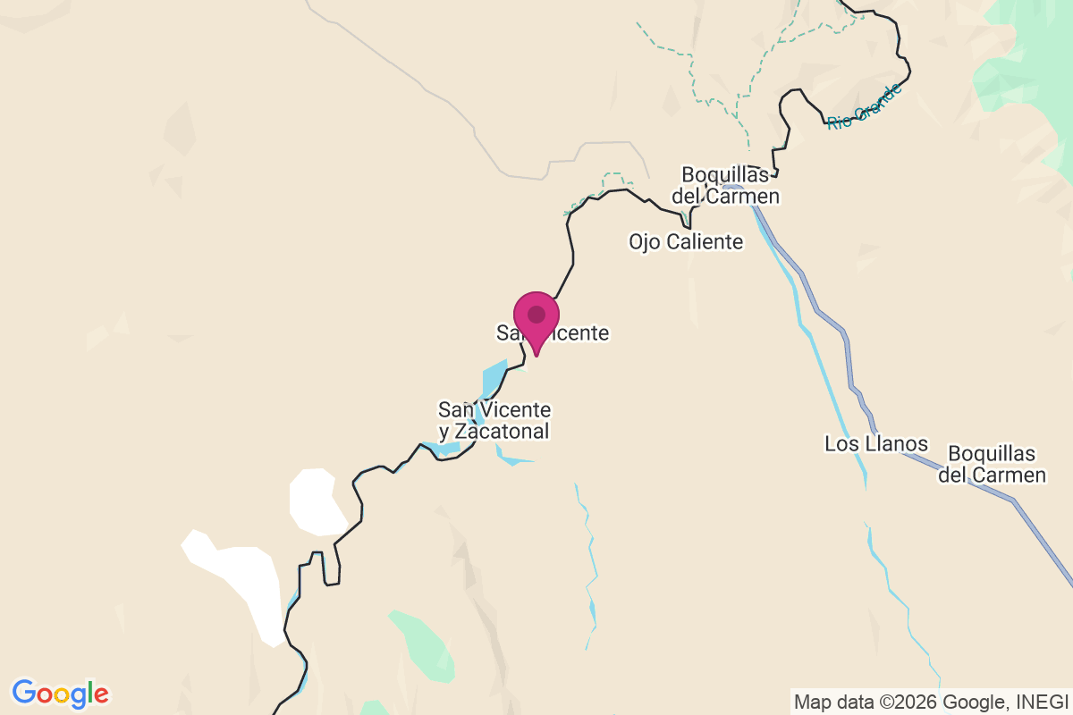 San Vicente Crossing map