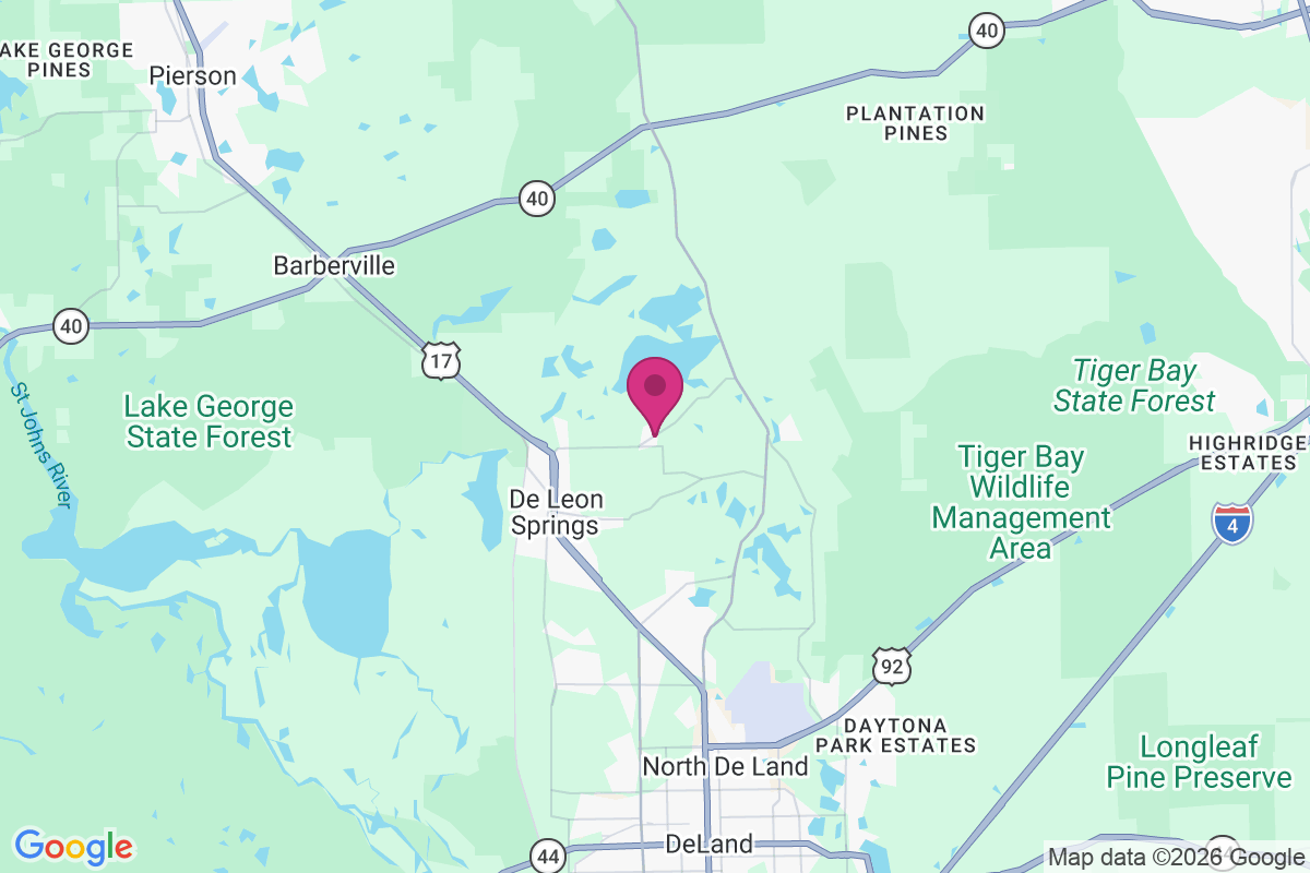 De Leon Springs Heights map