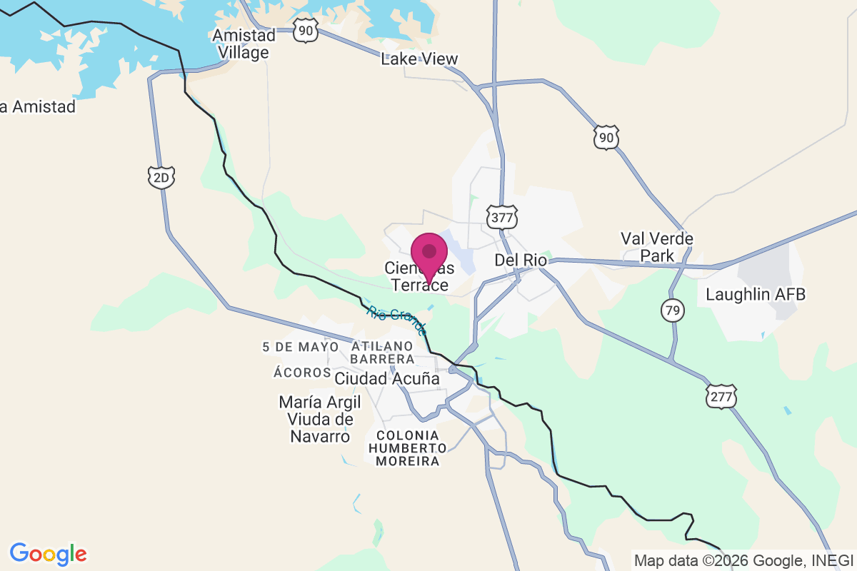 Cienegas Terrace map