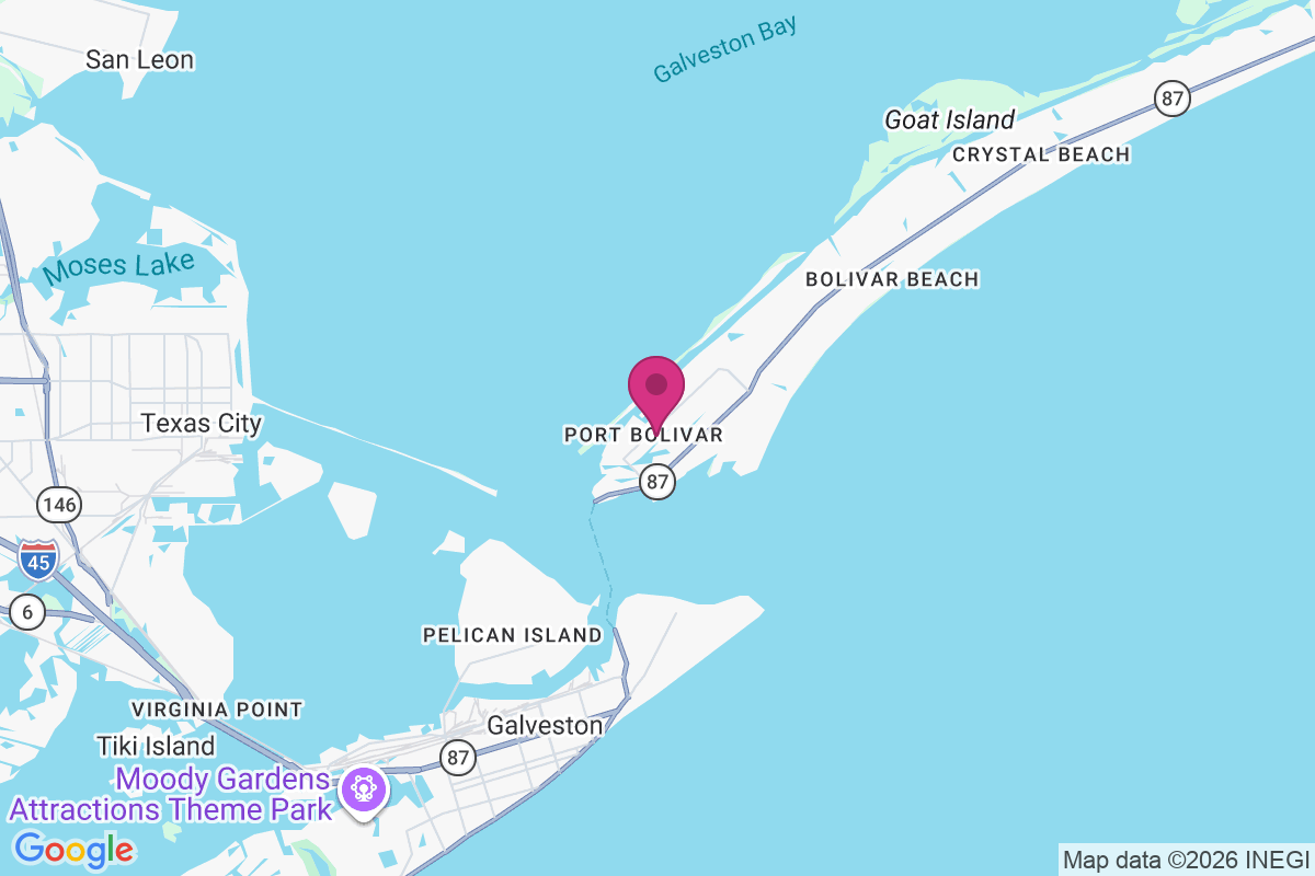 Port Bolivar map