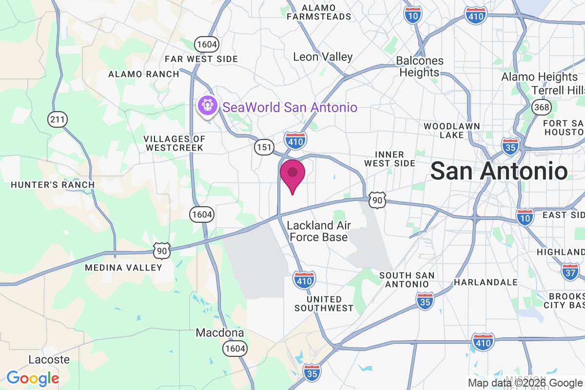 Lackland Terrace map