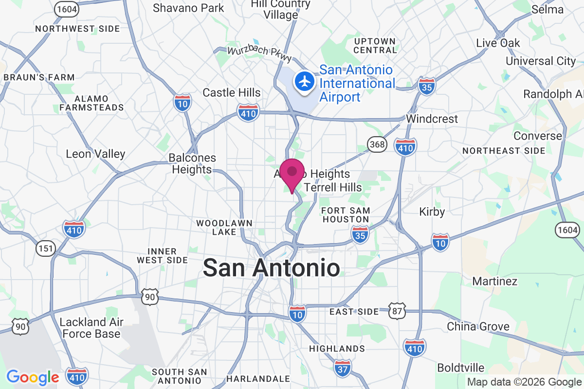 Olmos Park map