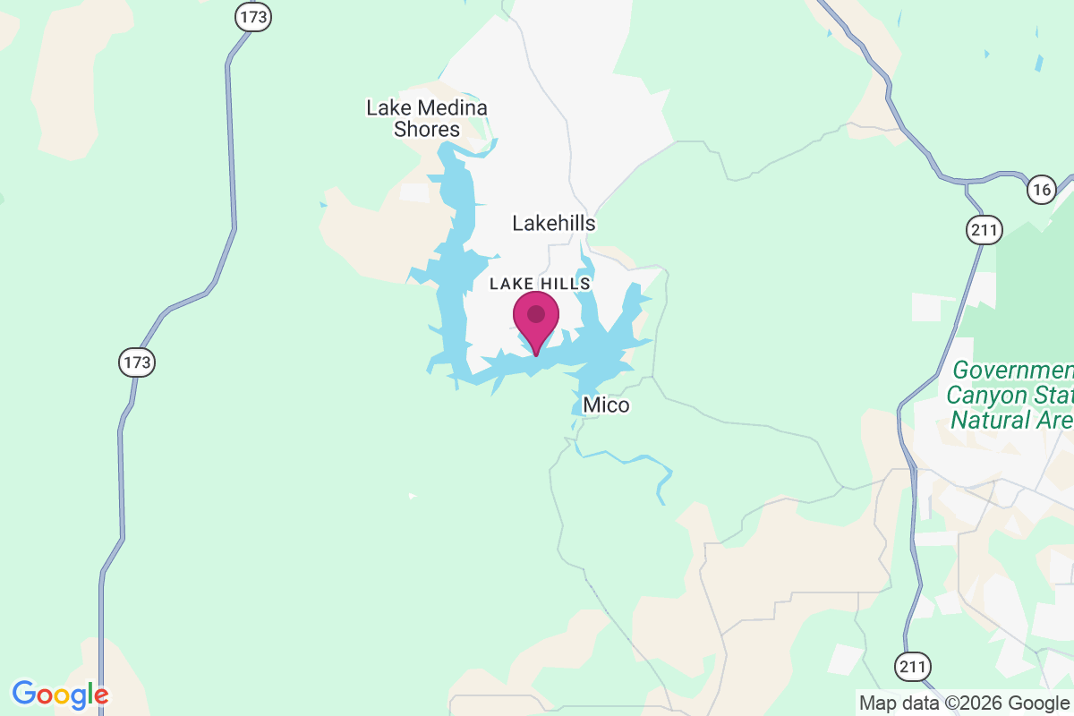 Lake Medina Highlands map