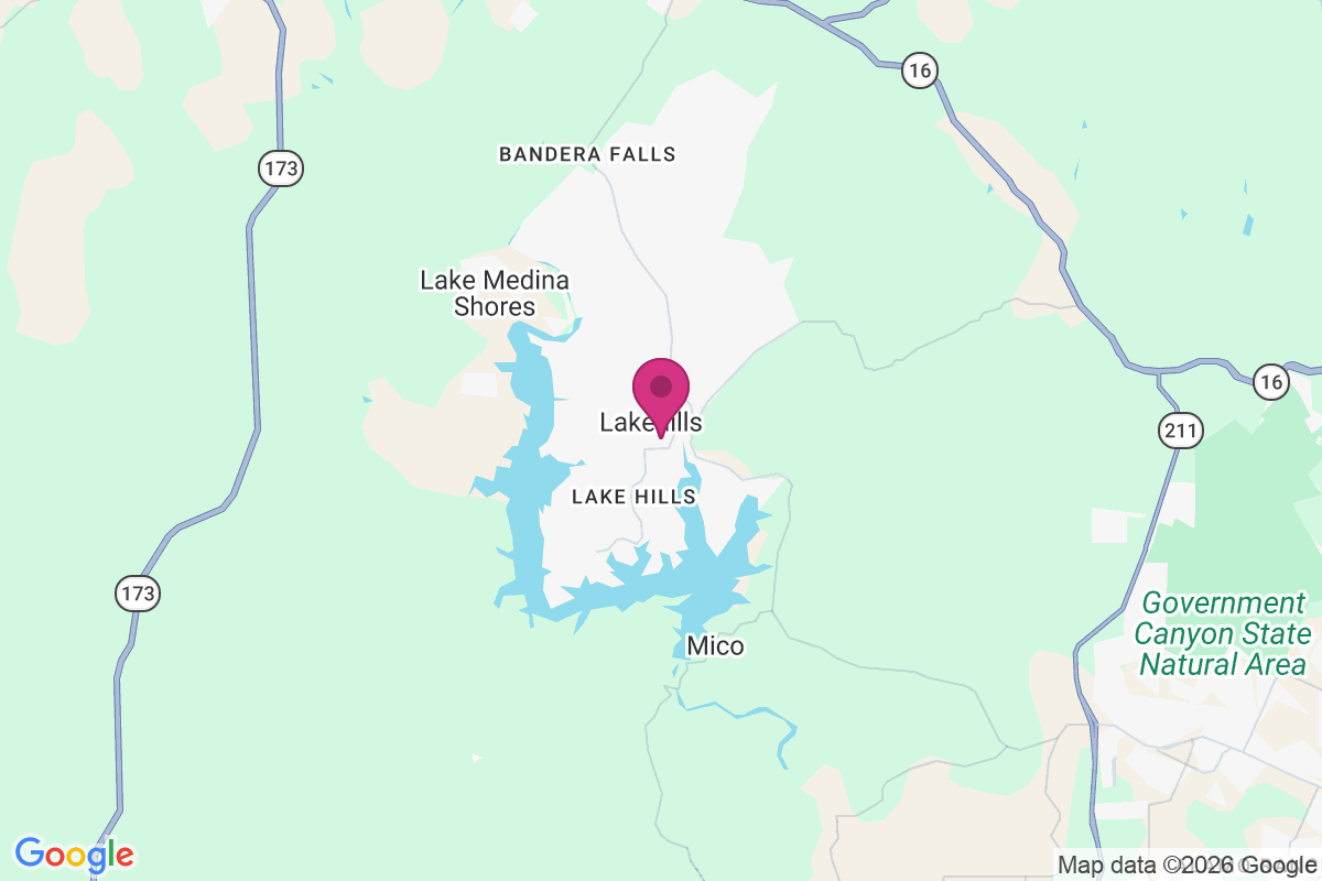 Lakehills map