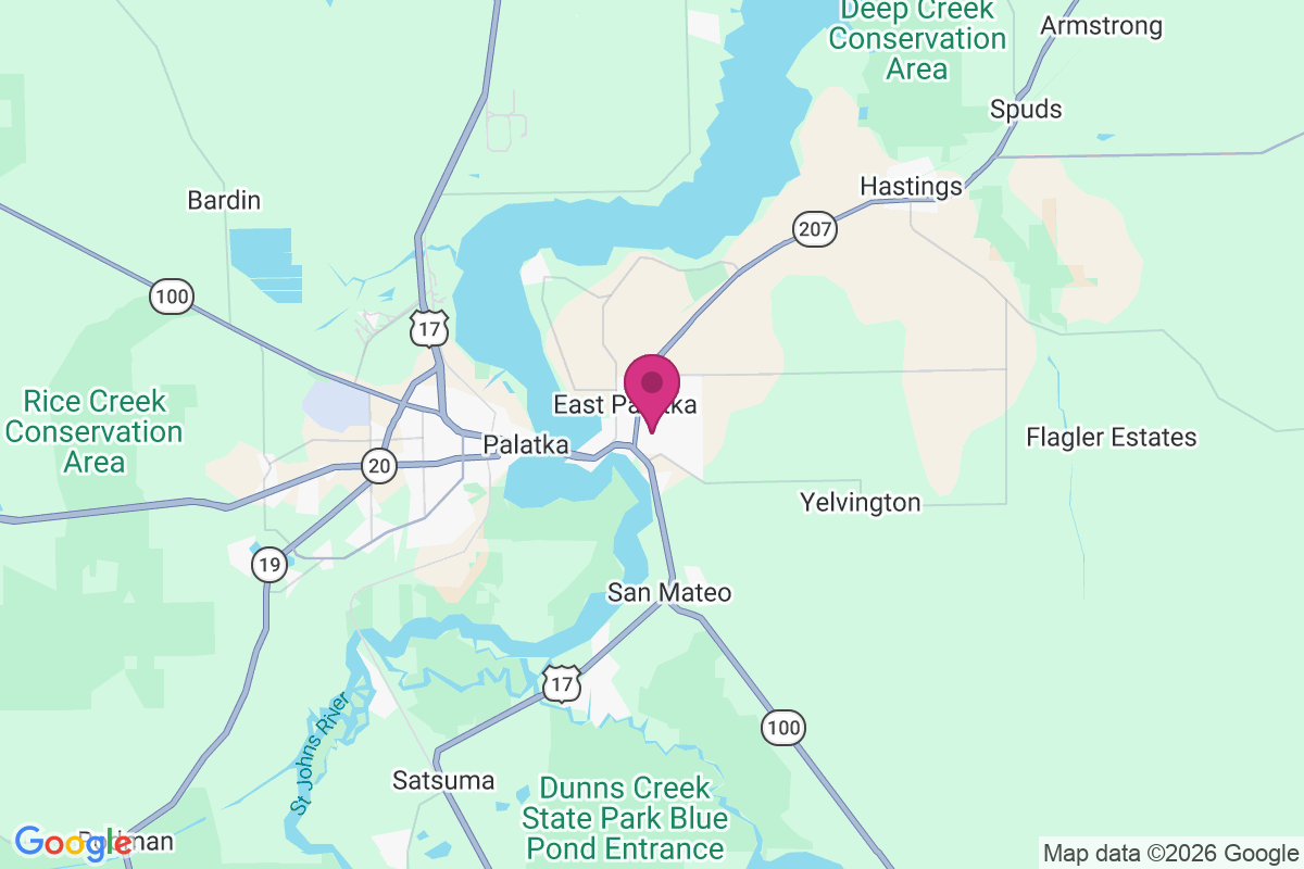 East Palatka map