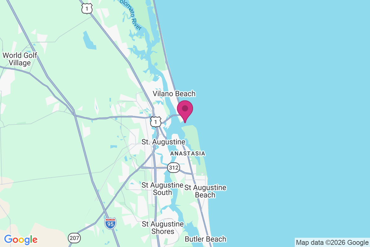 Vilano Beach map