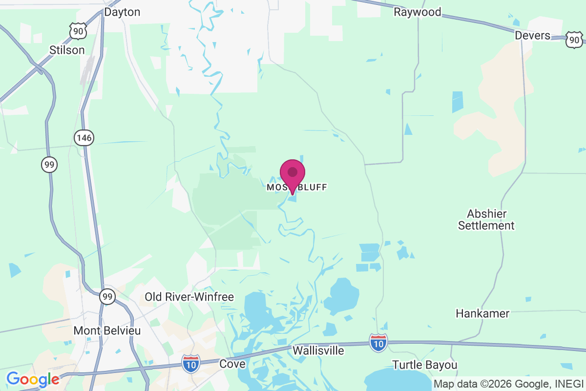 Moss Bluff map