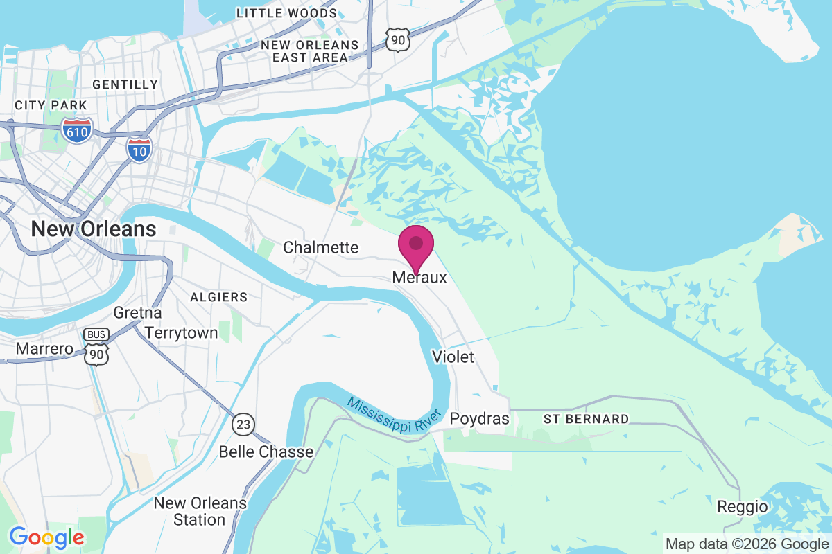 Meraux map