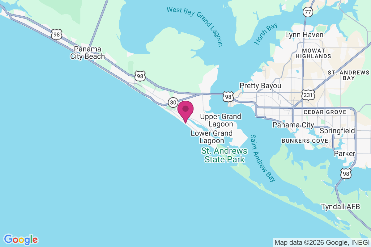 Gulf Lagoon Beach map