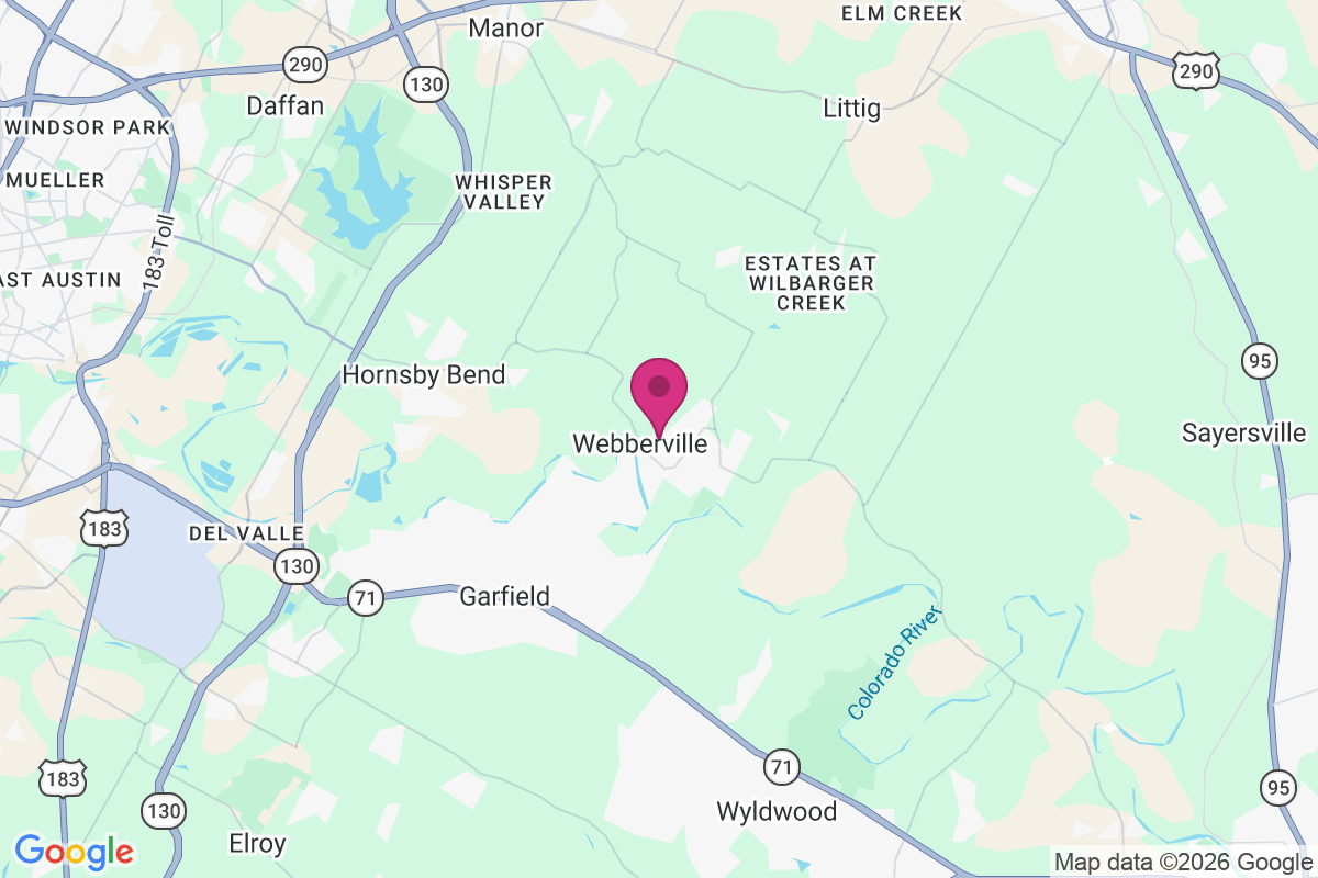 Webberville map